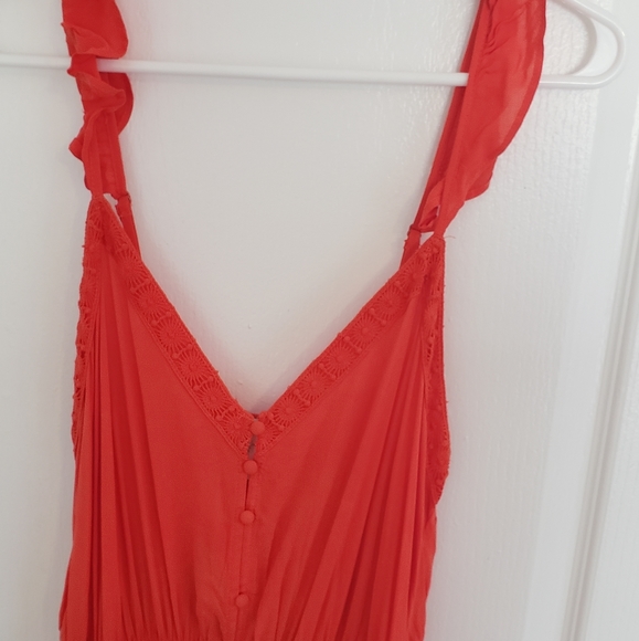 Forever 21 orange 🍊 maxi dress - Picture 2 of 5